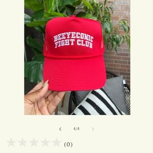 Red Beeyeconic Fight Club Cap